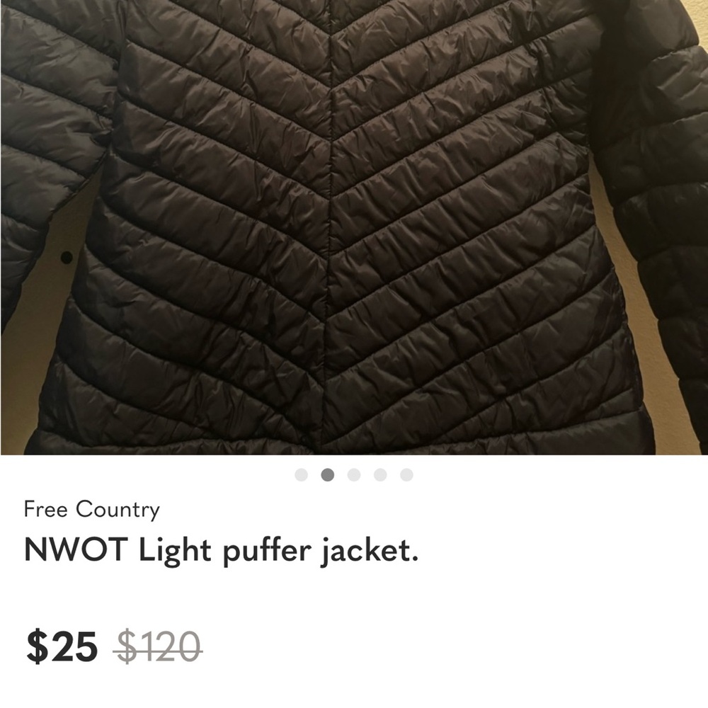 Free Country Charcoal Puffer Jacket